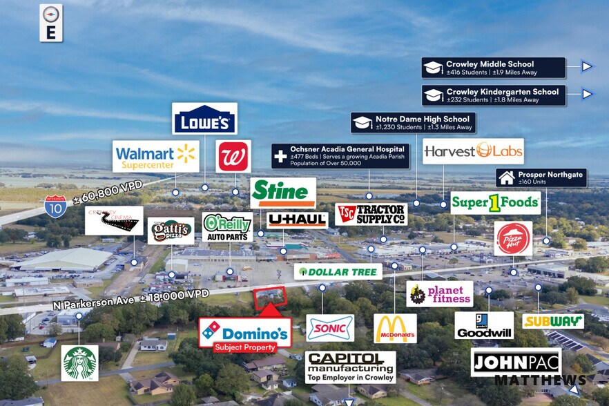 2203 N Parkerson Ave, Crowley, LA à vendre - Photo du bâtiment - Image 3 de 3