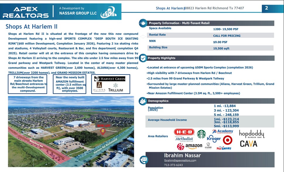 Beechnut St & Harlem Rd, Richmond, TX à louer - Photo du bâtiment - Image 3 de 6