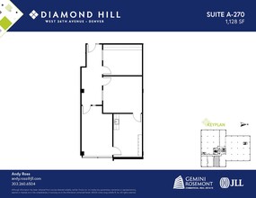 2490 W 26th Ave, Denver, CO à louer Plan d’étage- Image 1 de 2