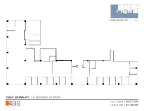 1960 E Grand Ave, El Segundo, CA à louer Plan de site- Image 1 de 1