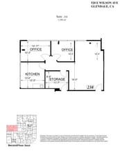 520 E Wilson Ave, Glendale, CA for lease Floor Plan- Image 1 of 1