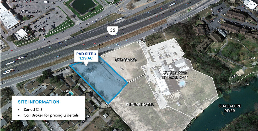 I-35 East Frontage Pad Sites, New Braunfels, TX for lease - Building Photo - Image 1 of 3