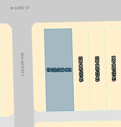 6301 S Keeler Ave, Chicago, IL for sale - Plat Map - Image 3 of 6