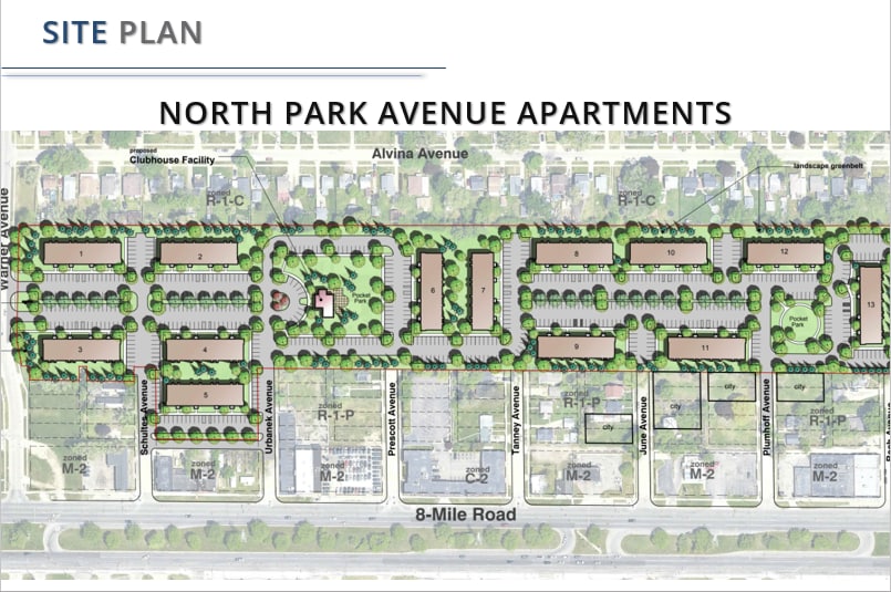 3127 Maple St, Warren, MI for sale - Site Plan - Image 1 of 4