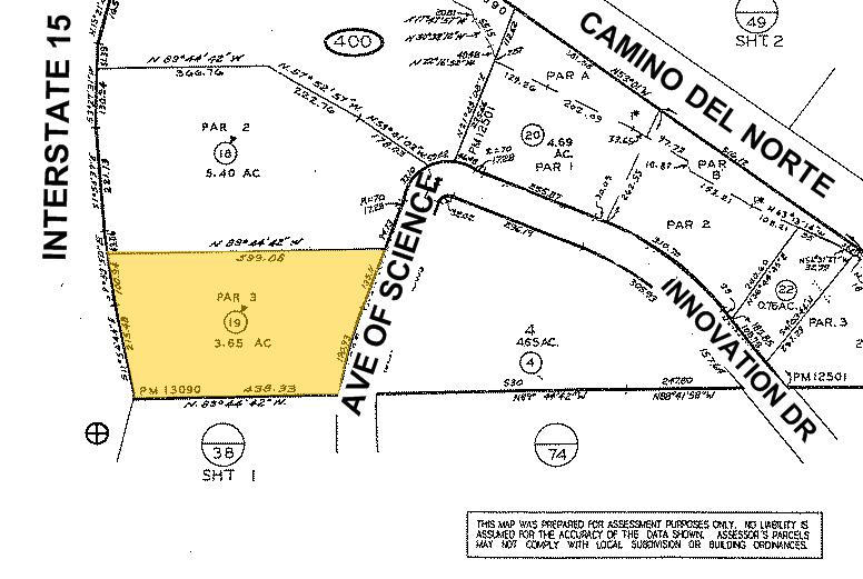 15330 Avenue of Science, San Diego, CA for sale Plat Map- Image 1 of 1