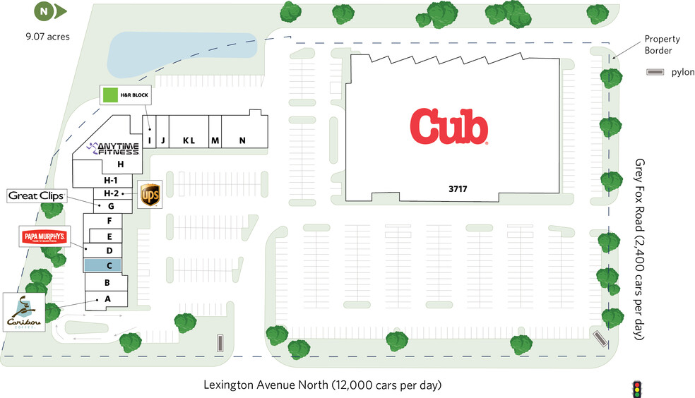 3673 N Lexington Ave, Arden Hills, MN for lease - Site Plan - Image 2 of 13