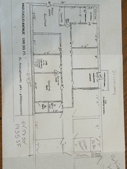 4453 Euclid Ave, San Diego, CA à louer - Plan d’étage - Image 2 de 3