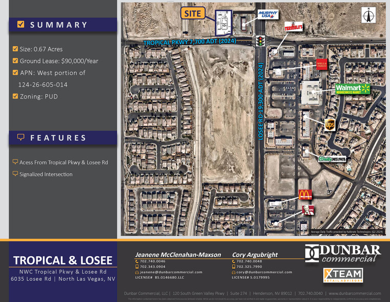 W/NWC Tropical Pky & Losee Rd, North Las Vegas, NV for lease - Building Photo - Image 2 of 7