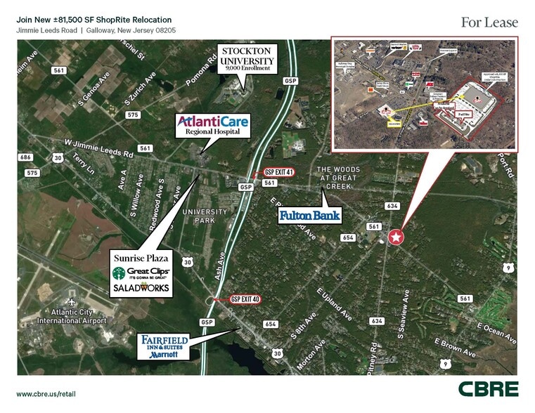 Jimmie Leeds Rd, Galloway, NJ for lease - Aerial - Image 2 of 2