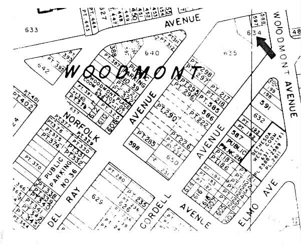 4825 Cordell Ave, Bethesda, MD à louer - Plan cadastral - Image 2 de 3