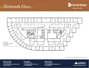 650 Town Center Dr, Costa Mesa, CA à louer Plan d’étage- Image 1 de 1
