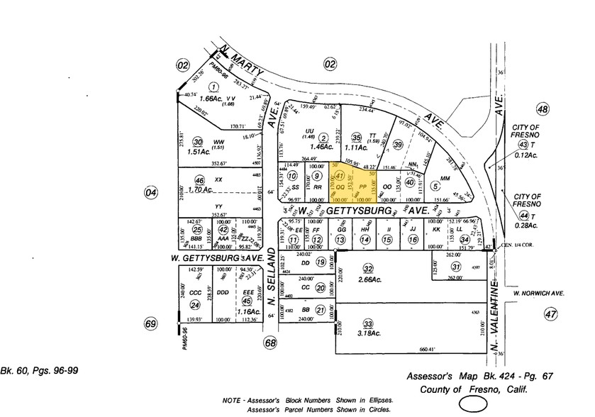 3484 W Gettysburg Ave, Fresno, CA à louer - Plan cadastral - Image 2 de 4