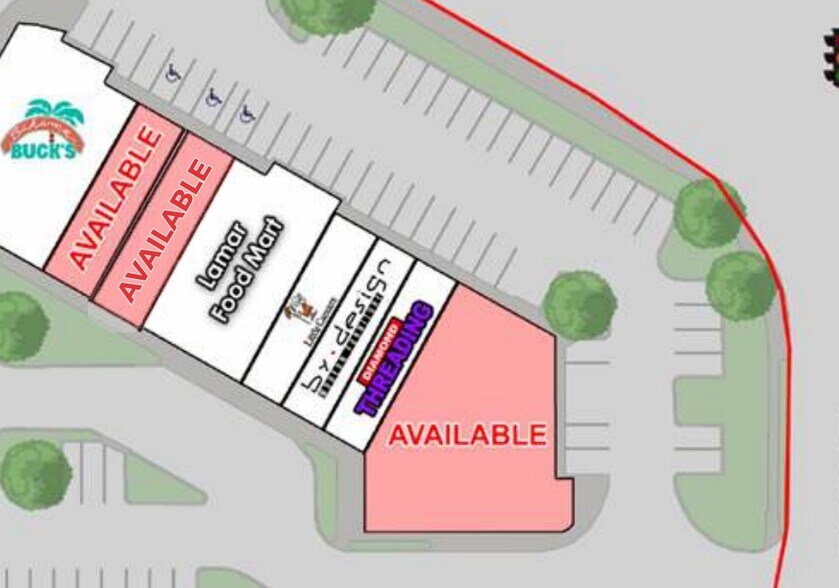 1630 E Lamar Blvd, Arlington, TX à louer - Plan de site - Image 3 de 4