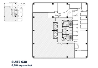609 Granville St, Vancouver, BC à louer Plan d’étage- Image 2 de 2
