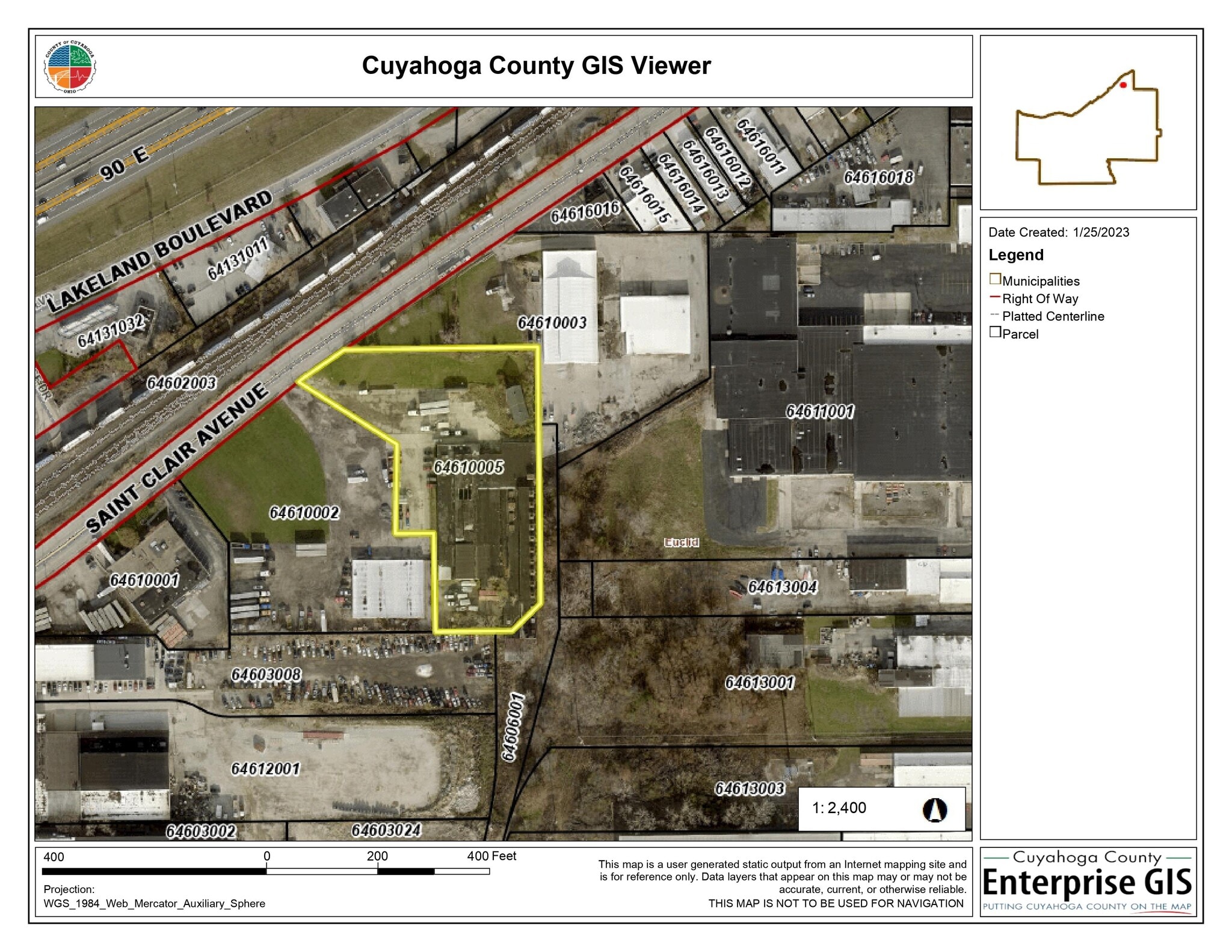 21500 Saint Clair Ave, Euclid, OH à vendre Aérien- Image 1 de 5