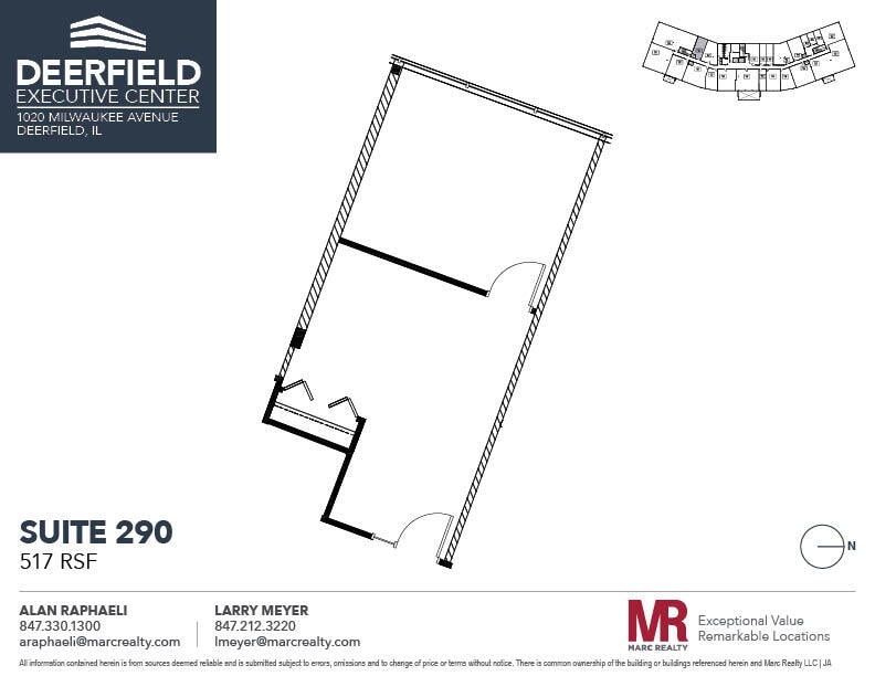 1020 Milwaukee Ave, Deerfield, IL for lease Floor Plan- Image 1 of 1