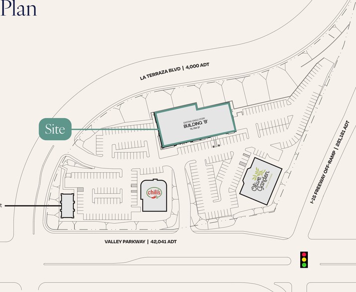 1109 W Valley Pky, Escondido, CA for lease - Site Plan - Image 3 of 3