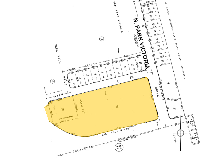 1213-1291 E Calaveras Blvd, Milpitas, CA à vendre - Plan cadastral - Image 1 de 1