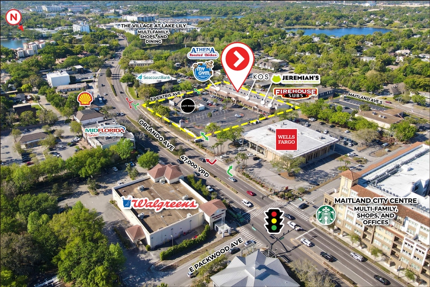 481 S Orlando Ave, Maitland, FL for lease - Aerial - Image 2 of 6
