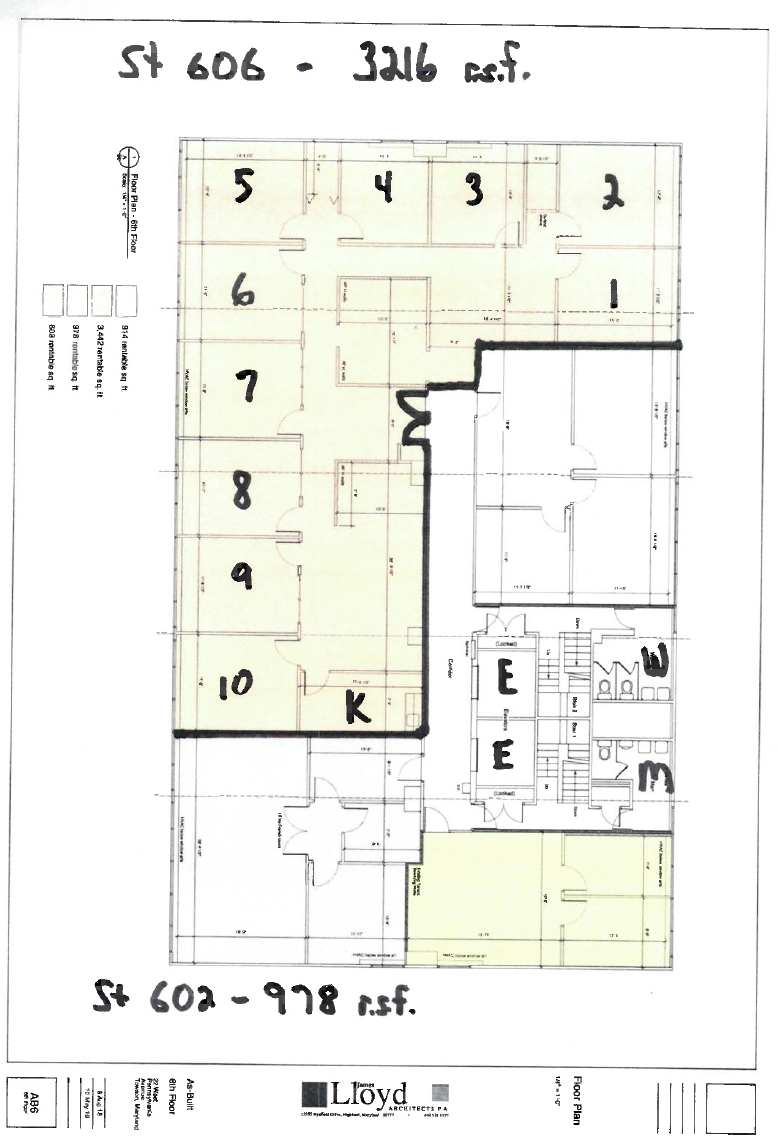 22 W Pennsylvania Ave, Towson, MD for lease Floor Plan- Image 1 of 1