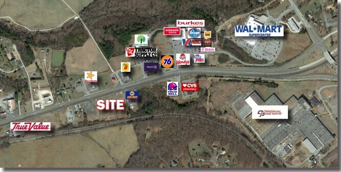 7534 Richmond Hwy, Appomattox, VA à louer - Aérien - Image 1 de 2