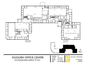 4450 Sojourn Dr, Addison, TX à louer Plan d’étage- Image 1 de 1
