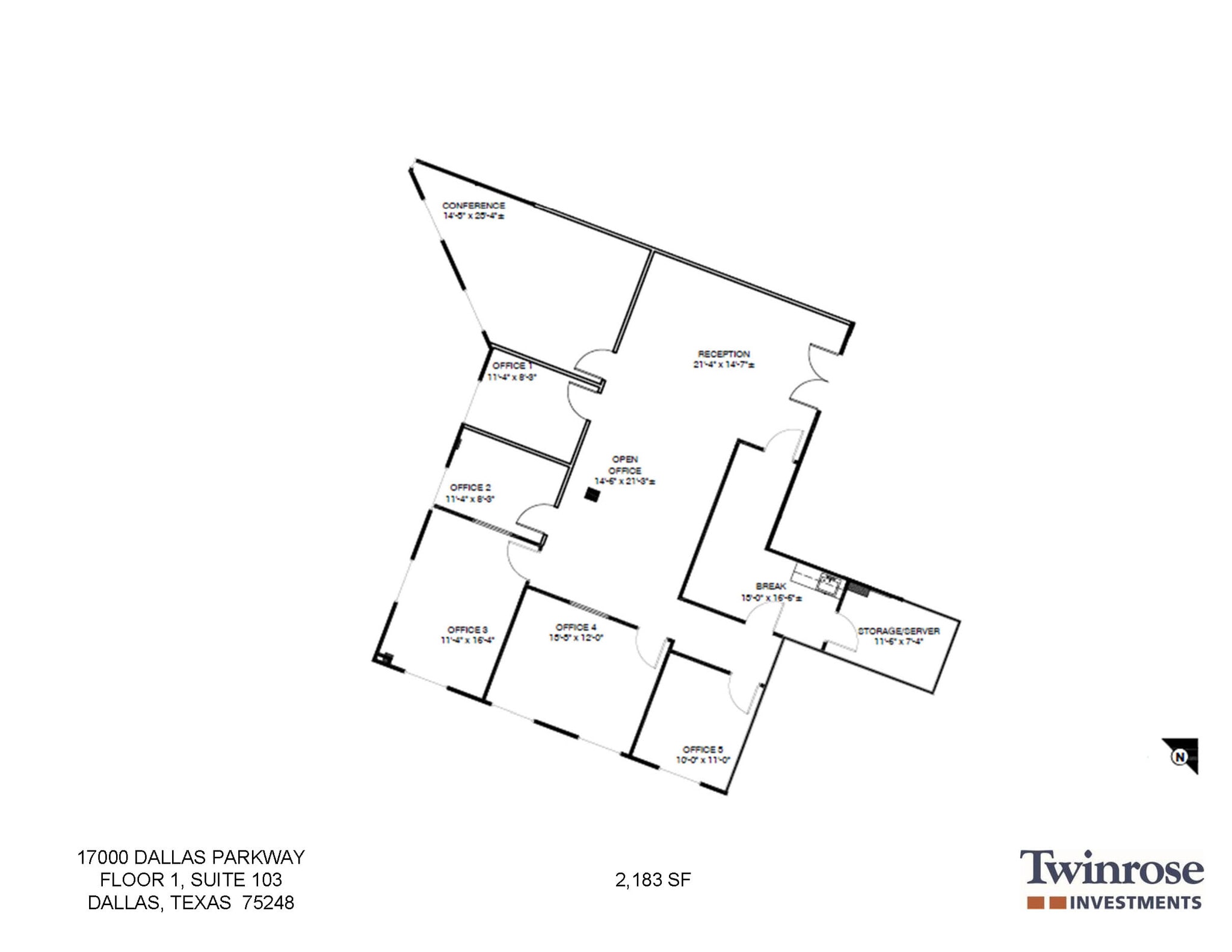 17000 Dallas Pkwy, Dallas, TX à louer Plan d’étage- Image 1 de 2