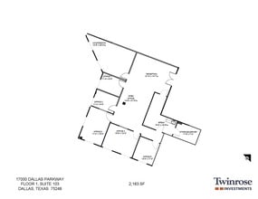 17000 Dallas Pkwy, Dallas, TX à louer Plan d’étage- Image 1 de 2