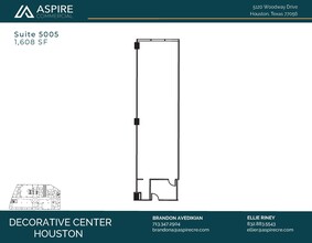 5120 Woodway Dr, Houston, TX à louer Plan d’étage- Image 1 de 4