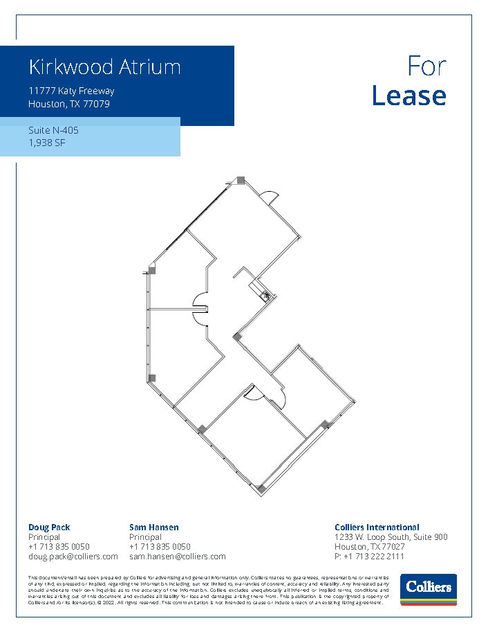 11777 Katy Fwy, Houston, TX à louer Plan d’étage- Image 1 de 5
