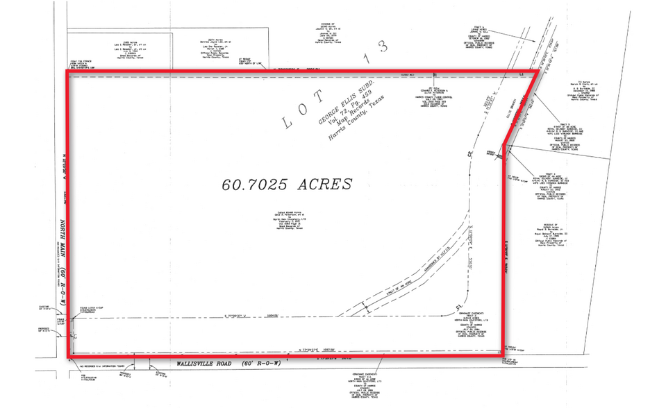 Wallisville Rd, Baytown, TX à vendre - Plan cadastral - Image 3 de 3