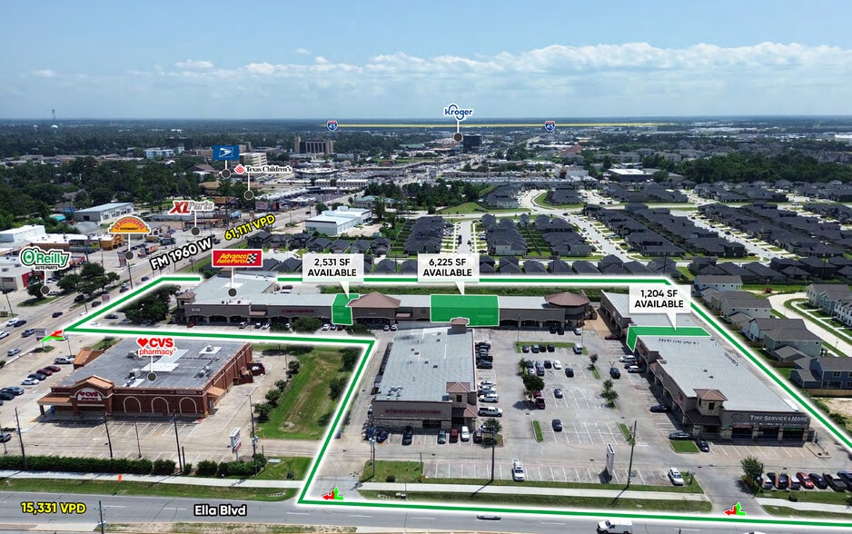1319 FM 1960 West, Houston, TX for lease - Aerial - Image 2 of 4
