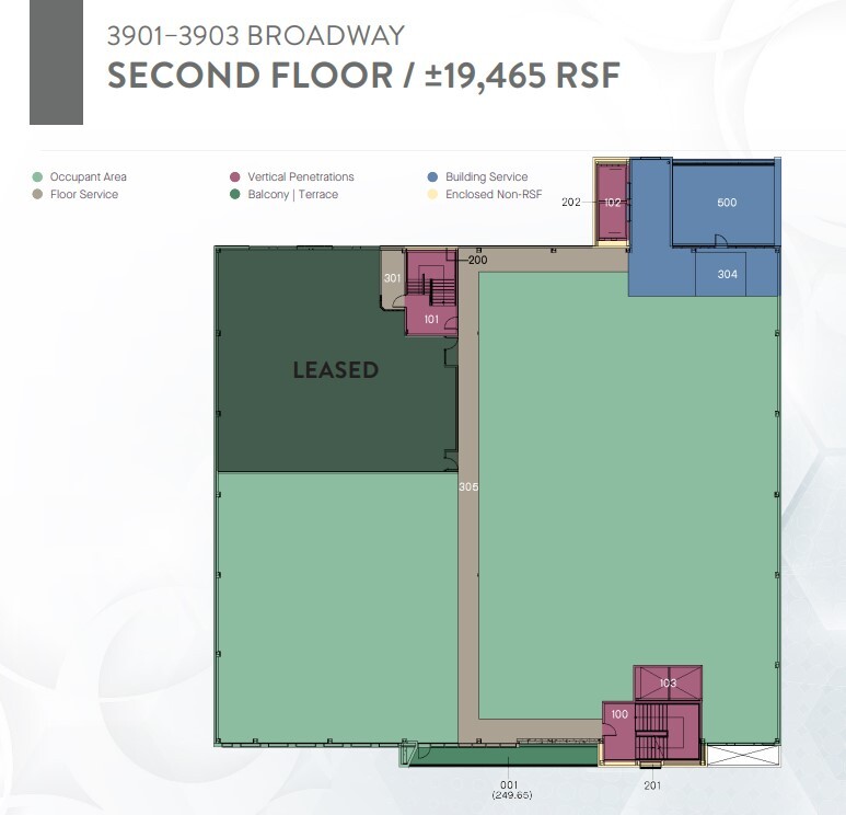 3901-3903 Broadway, Oakland, CA à louer Plan d’étage- Image 1 de 1