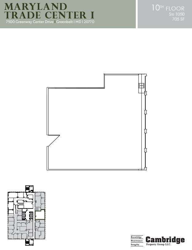 7500 Greenway Center Dr, Greenbelt, MD for lease Floor Plan- Image 1 of 1