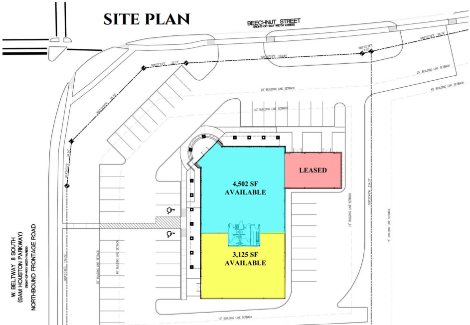 8201 W Sam Houston Pky S, Houston, TX for lease Site Plan- Image 1 of 1