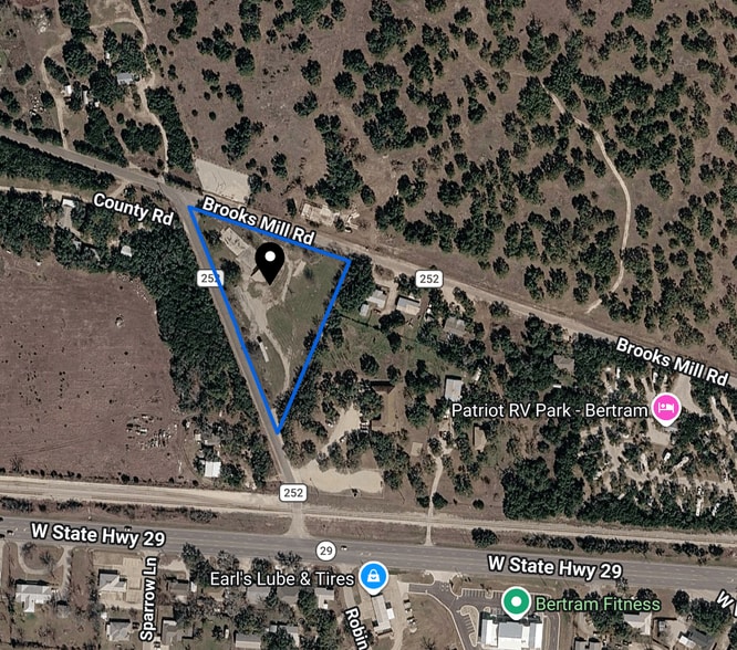 1100 Brooks Mill Rd, Bertram, TX for sale - Aerial - Image 1 of 2