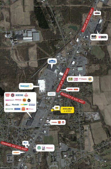 232 Grant, Auburn, NY for lease - Aerial - Image 2 of 2