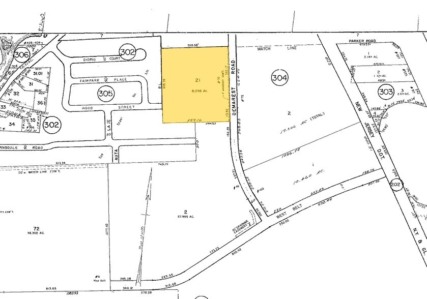 70 Demarest Dr, Wayne, NJ for lease - Plat Map - Image 2 of 8
