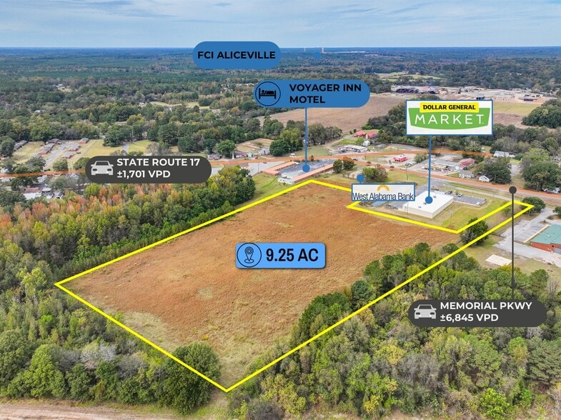 adj. to 530 Memorial Pkwy, Aliceville, AL à vendre - Photo du bâtiment - Image 3 de 8
