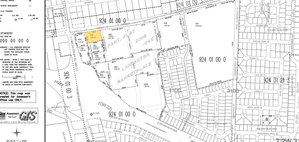 1120-1130 Lancaster Dr SE, Salem, OR for sale - Plat Map - Image 3 of 3