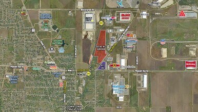 Lancaster Hutchins & Pleasant Run Rd, Lancaster, TX - Aérien  Vue de la carte - Image1