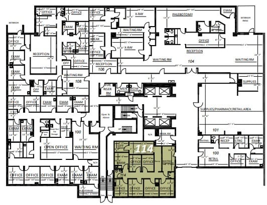 3838 California St, San Francisco, CA for lease Floor Plan- Image 1 of 1