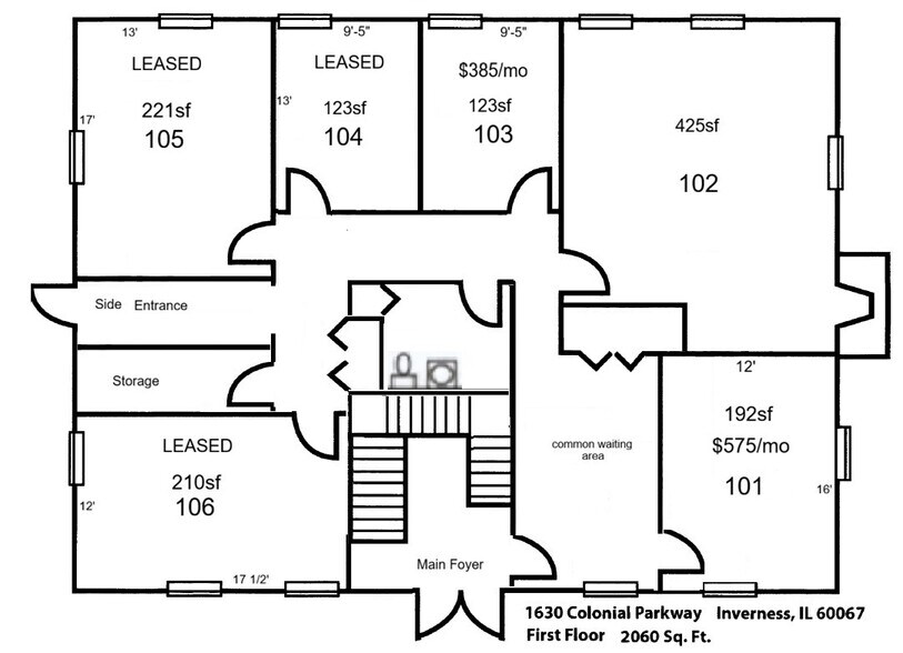 1630 W Colonial Pky, Inverness, IL à louer - Photo du bâtiment - Image 2 de 6