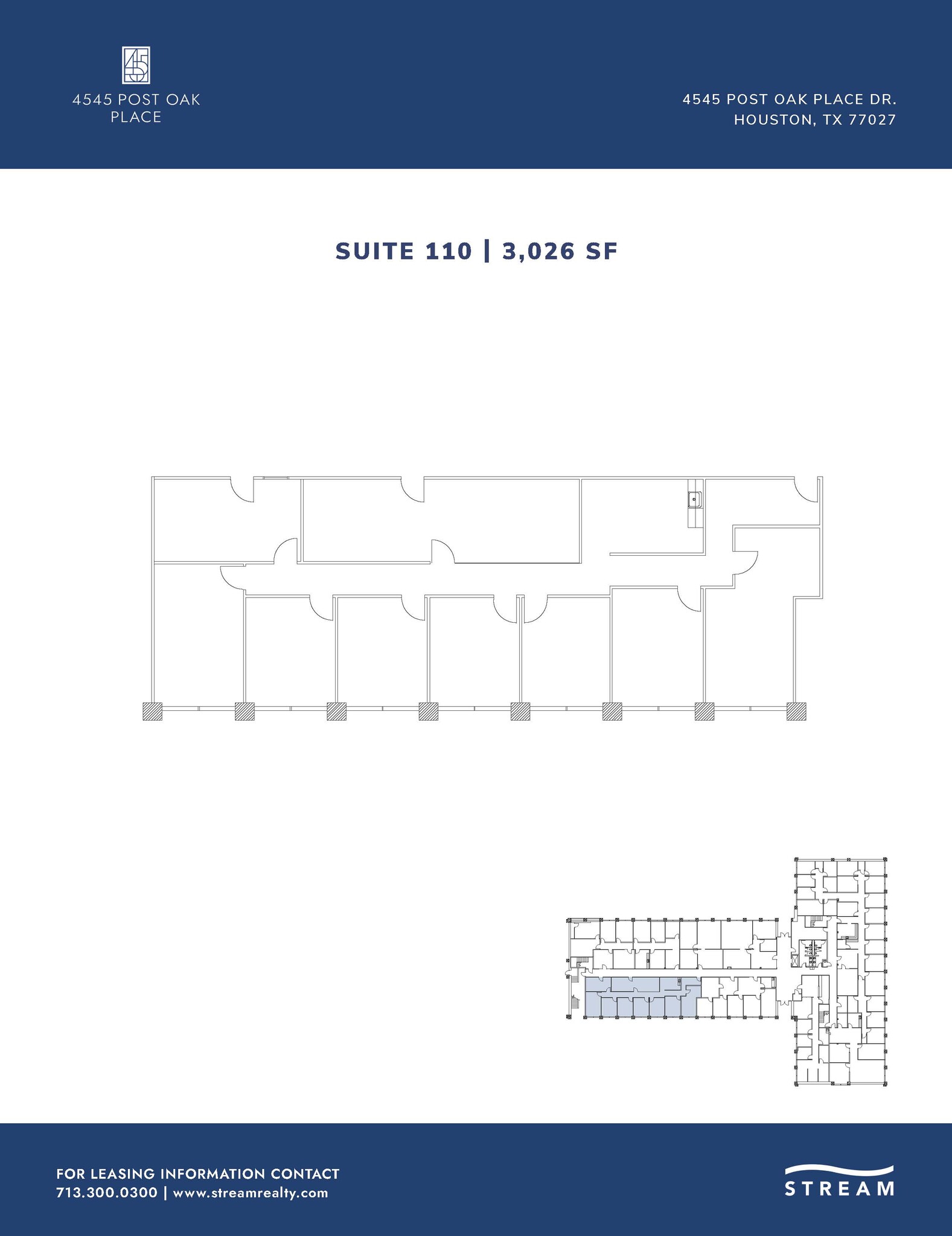 4545 Post Oak Pl, Houston, TX for lease Floor Plan- Image 1 of 1