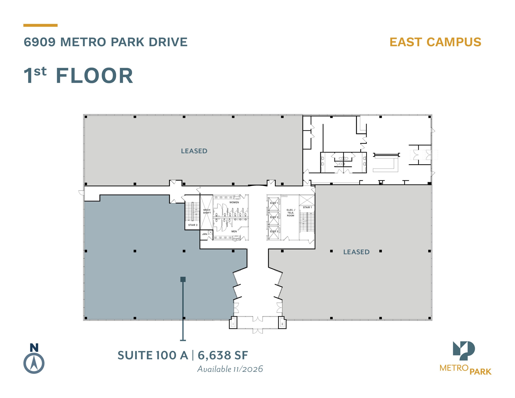 6350 Walker Ln, Alexandria, VA à louer Plan d’étage- Image 1 de 1