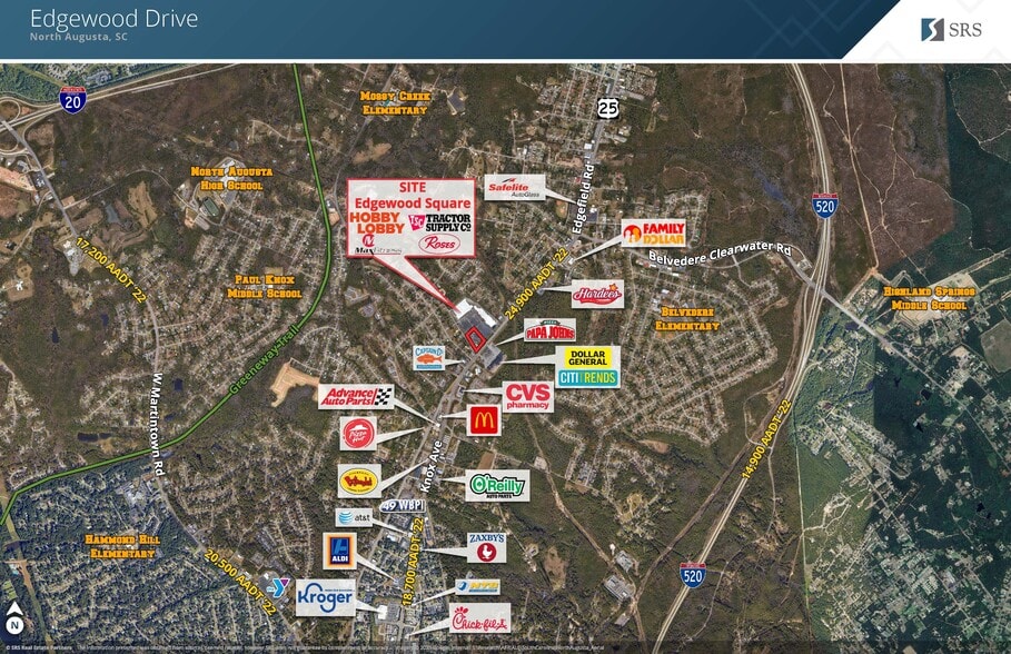 101 Edgefield Rd, North Augusta, SC à vendre - Photo du bâtiment - Image 2 de 4