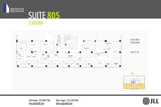 200 S Michigan Ave, Chicago, IL à louer Plan d’étage- Image 1 de 1