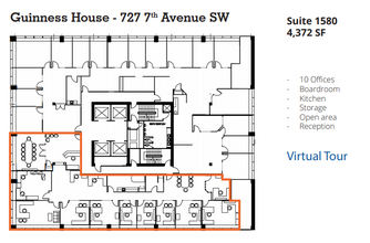 727 7th Ave SW, Calgary, AB à louer Plan d’étage- Image 1 de 1