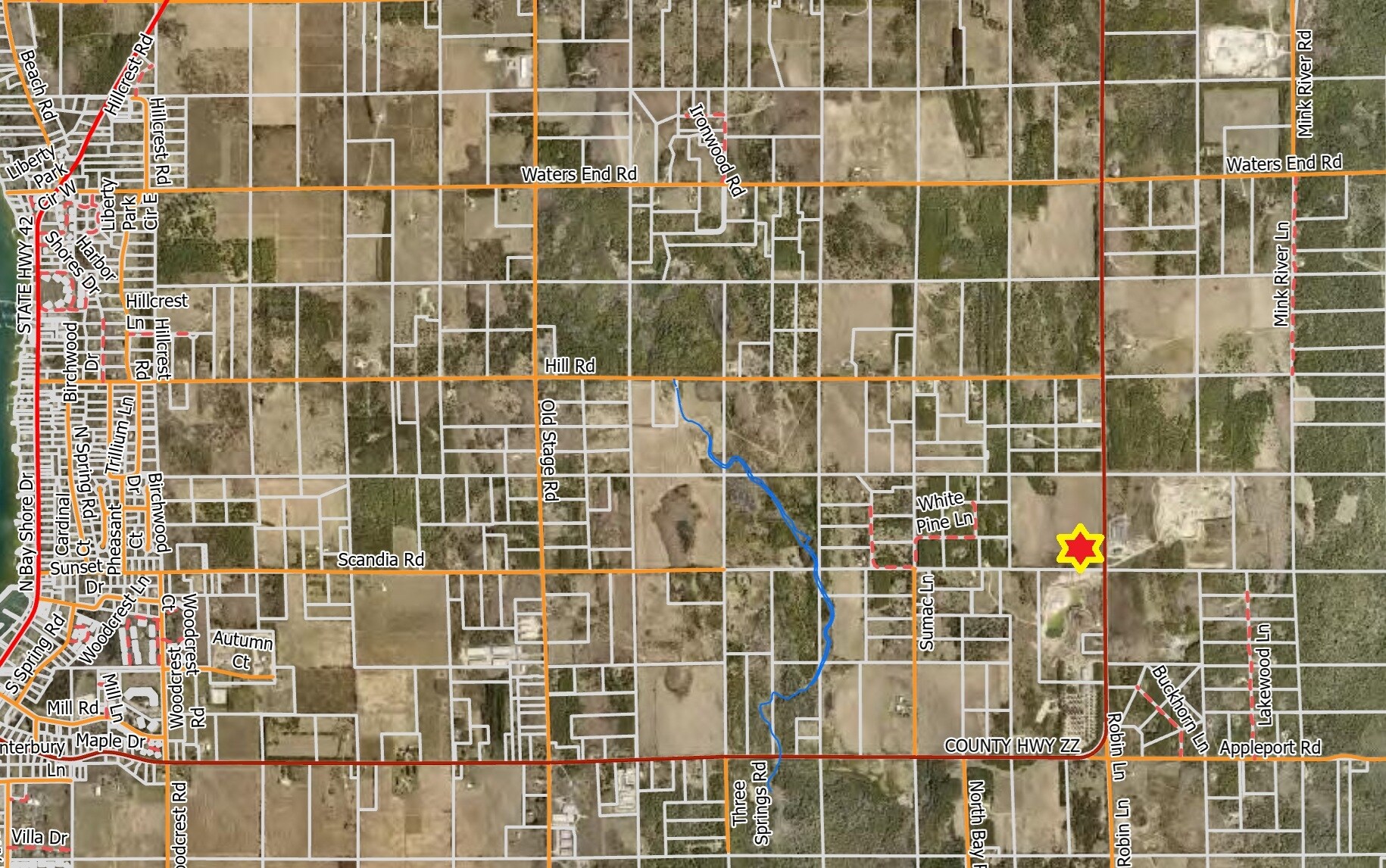 10795 County Road ZZ, Sister Bay, WI à vendre Aérien- Image 1 de 5