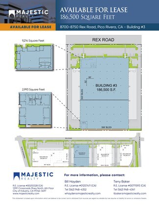 Plus de détails pour 8700-8750 Rex Rd, Pico Rivera, CA - Industriel à louer